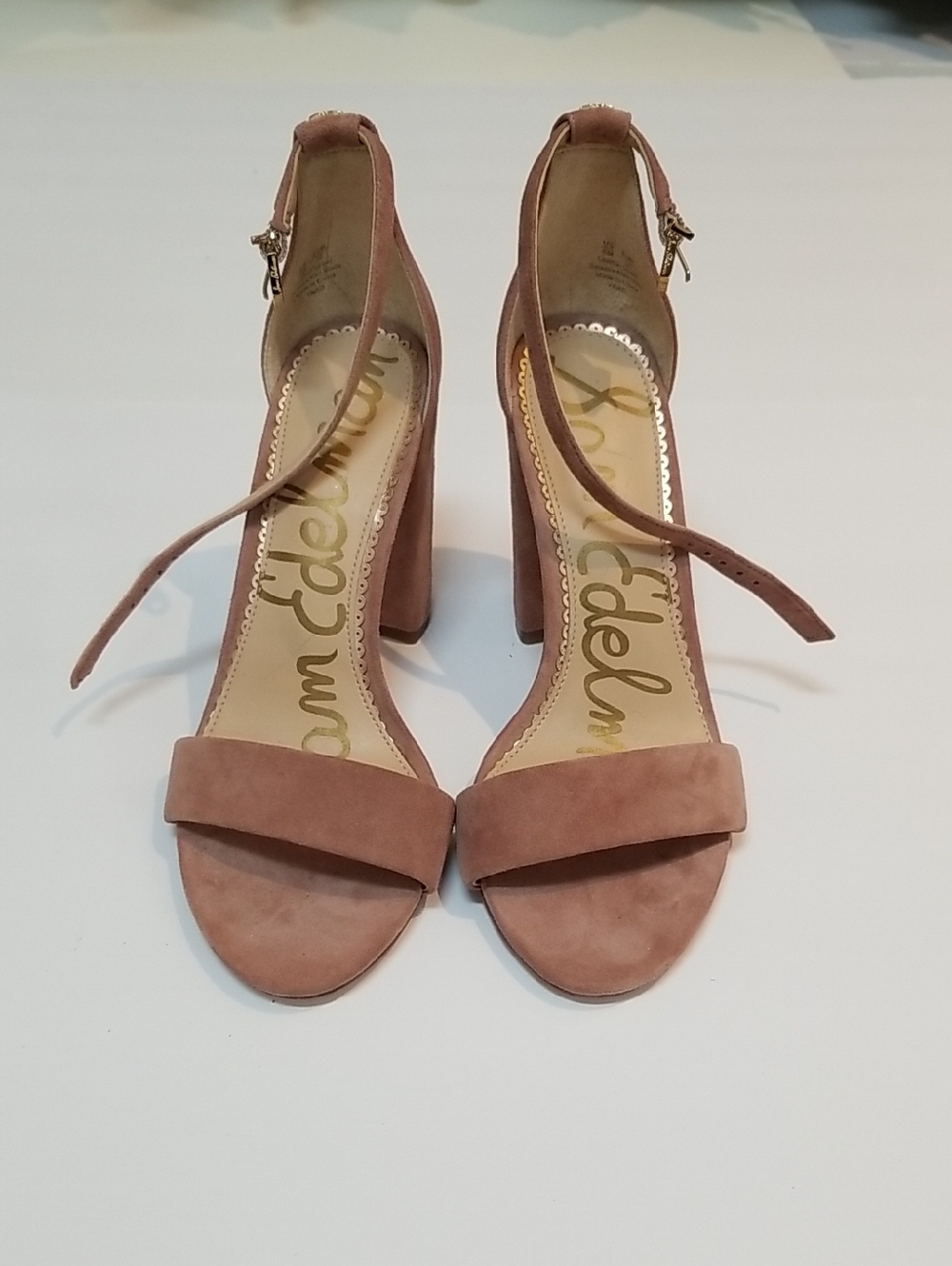 Sam Edelman Rose Suede Block Heel Sandals